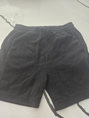 Zara Men's Black Elastic Waist Casual Shorts Size L
